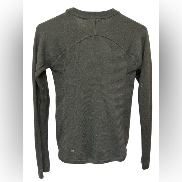 Lululemon knitted merino wool crewneck black sweater - Picture 2 of 4